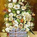 تابلو فرش گل